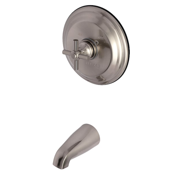 Tub and Shower Faucet, 2, Wall Mount, Brushed Nickel